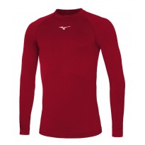 Mizuno Maglia Termica Intima Core Manica Lunga Granata